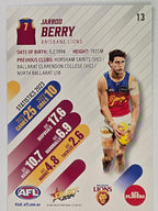 AFL 2024 Footy Stars | Base Card #13 | J. BERRY | Brisbane Lions