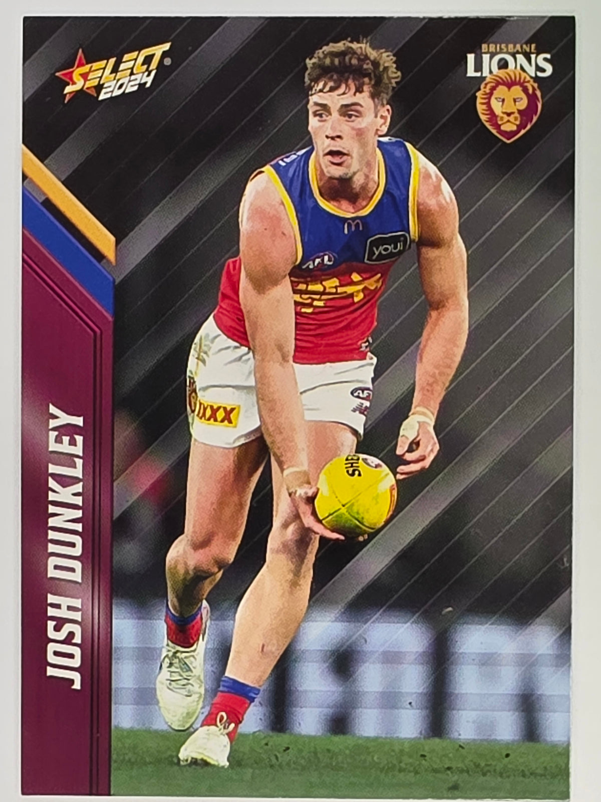 AFL 2024 Footy Stars | Base Card #16 | J. DUNKLEY | Brisbane Lions