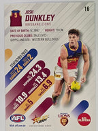 AFL 2024 Footy Stars | Base Card #16 | J. DUNKLEY | Brisbane Lions