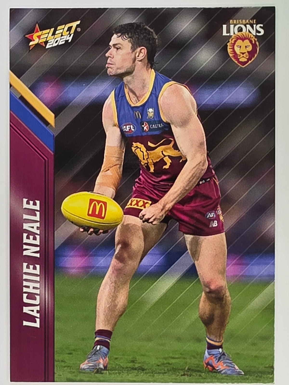 AFL 2024 Footy Stars | Base Card #19 | L. NEALE | Brisbane Lions
