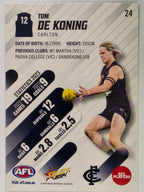AFL 2024 Footy Stars | Base Card #24 | T. DE KONING | Carlton