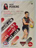AFL 2024 Footy Stars | Base Card #48 | A. PERKINS | Essendon