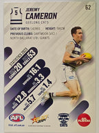 AFL 2024 Footy Stars | Base Card #62 | J. CAMERON | Geelong Cats