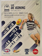 AFL 2024 Footy Stars | Base Card #64 | S. DE KONING | Geelong Cats