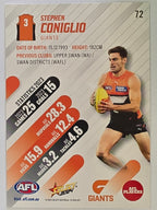 AFL 2024 Footy Stars | Base Card #72 | S. CONIGLIO | Giants