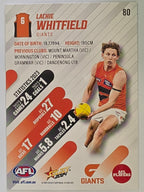 AFL 2024 Footy Stars | Base Card #80 | L. WHITFIELD | Giants