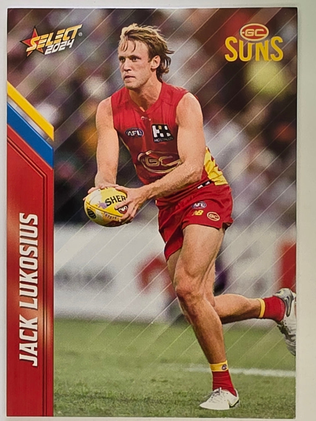 AFL 2024 Footy Stars | Base Card #85 | J. LUKOSIUS | Gold Coast Suns