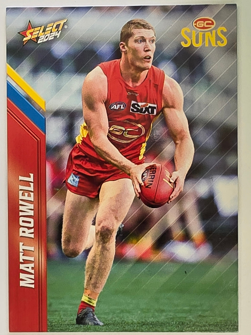 AFL 2024 Footy Stars | Base Card #87 | M. ROWELL | Gold Coast Suns