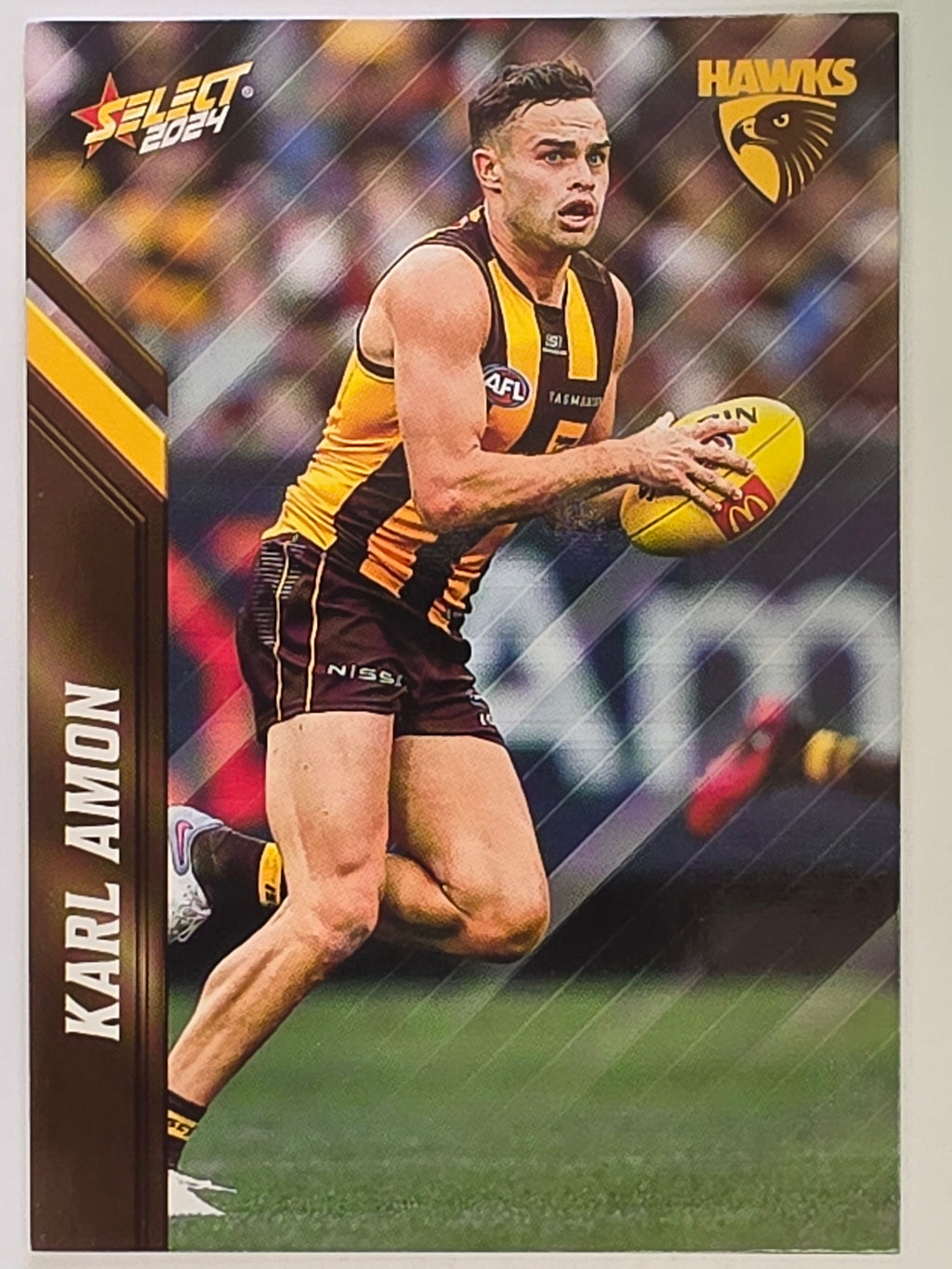 AFL 2024 Footy Stars | Base Card #91 | K. AMON | Hawthorn