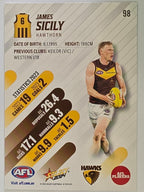 AFL 2024 Footy Stars | Base Card #98 | J. SICILY | Hawthorn