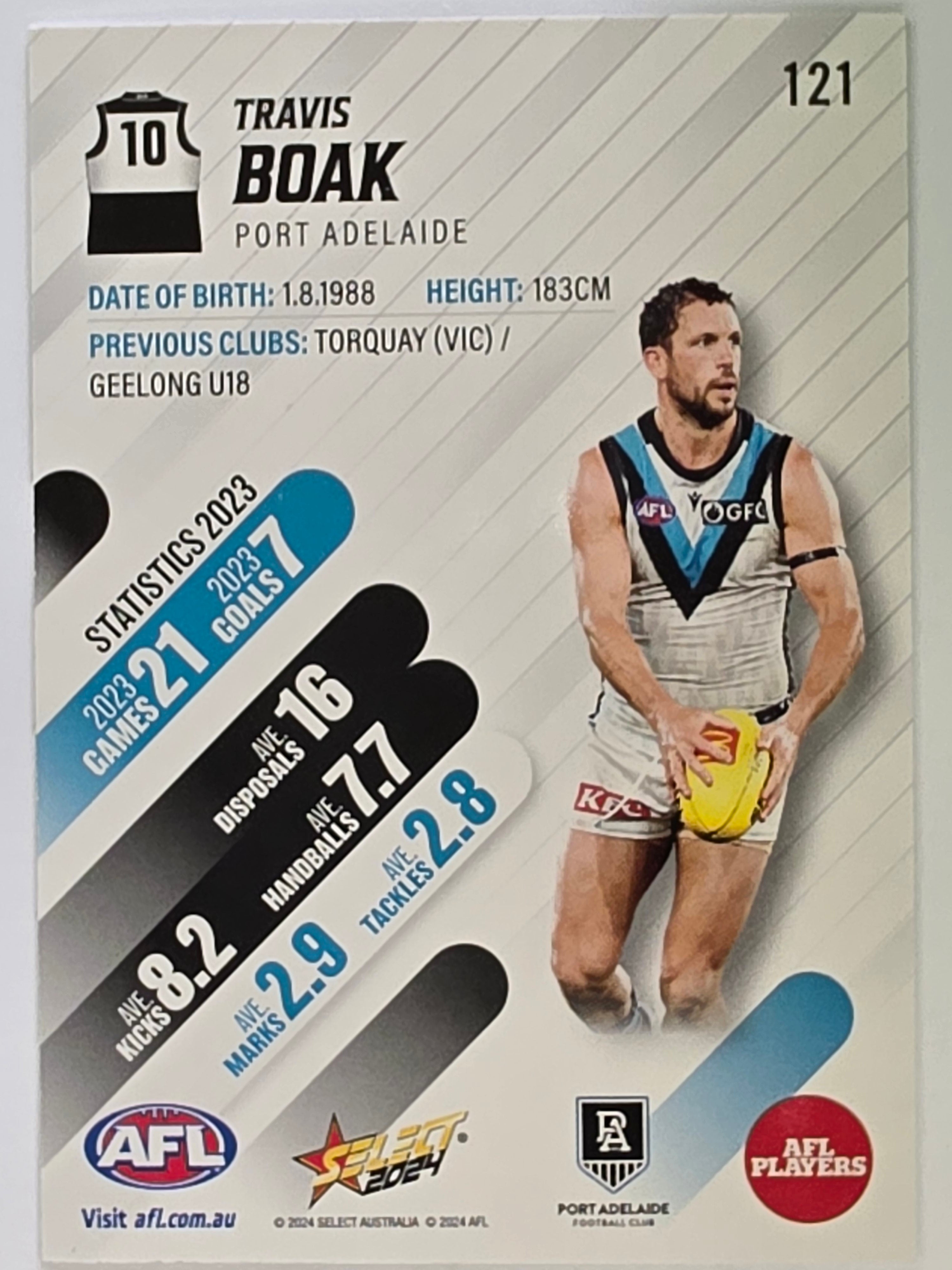 AFL 2024 Footy Stars | Base Card #121 | T. BOAK | Port Adelaide
