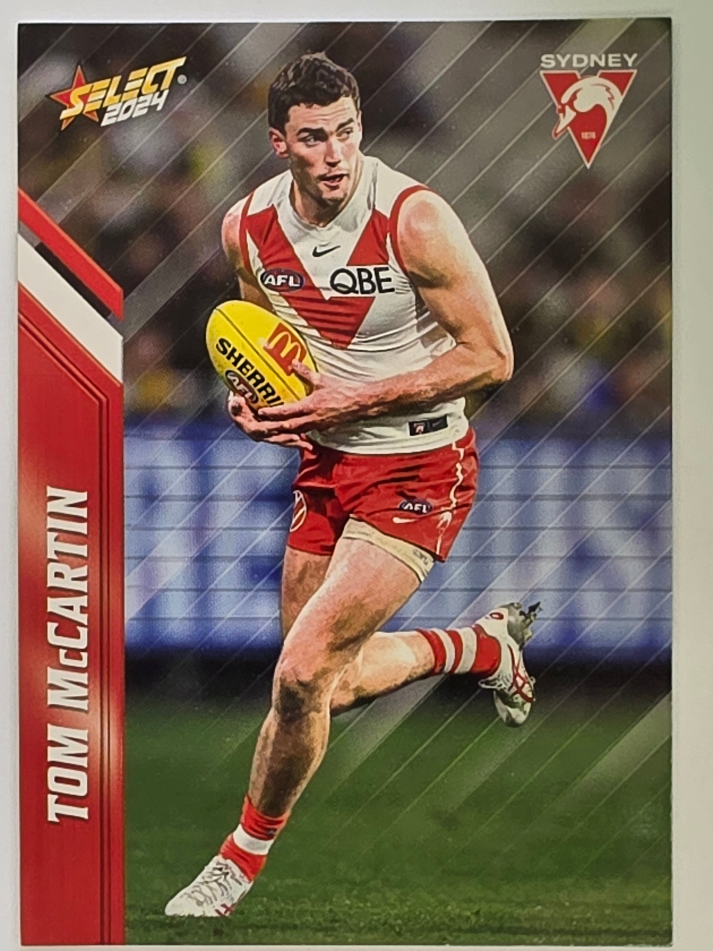 AFL 2024 Footy Stars | Base Card #154 | T. McCARTIN | Sydney Swans