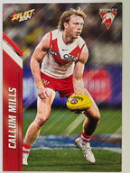 AFL 2024 Footy Stars | Base Card #155 | C. MILLS | Sydney Swans