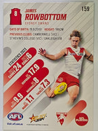 AFL 2024 Footy Stars | Base Card #159 | J. ROWBOTTOM | Sydney Swans
