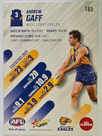 AFL 2024 Footy Stars | Base Card #165 | A. GAFF | West Coast Eagles