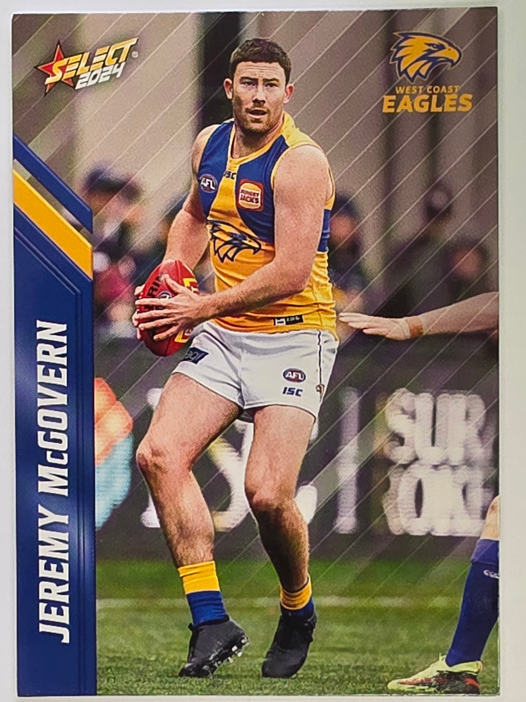 AFL 2024 Footy Stars | Base Card #167 | J. McGOVERN | West Coast Eagles