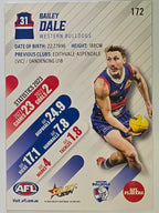 AFL 2024 Footy Stars | Base Card #172 | B. DALE | Western Bulldogs