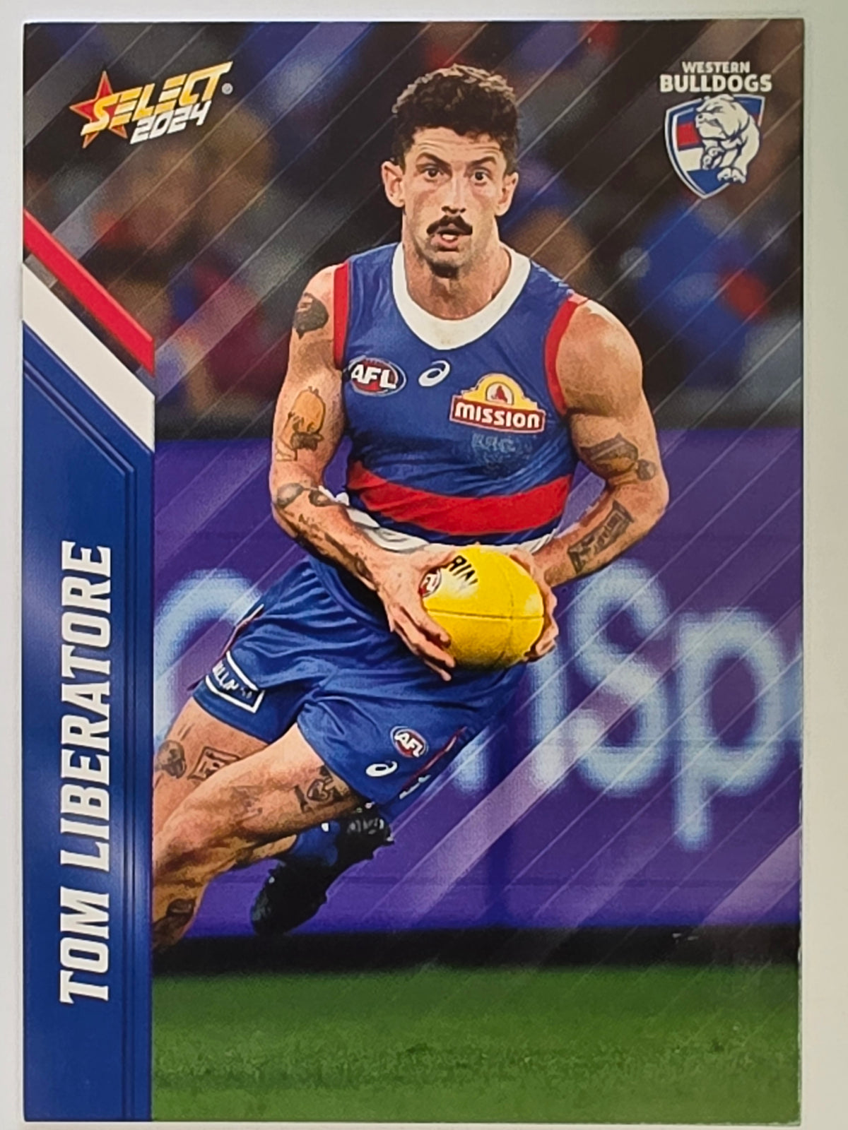 AFL 2024 Footy Stars | Base Card #174 | T. LIBERATORE | Western Bulldogs