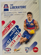 AFL 2024 Footy Stars | Base Card #174 | T. LIBERATORE | Western Bulldogs