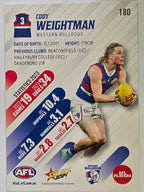 AFL 2024 Footy Stars | Base Card #180 | C. WEIGHTMAN | Western Bulldogs