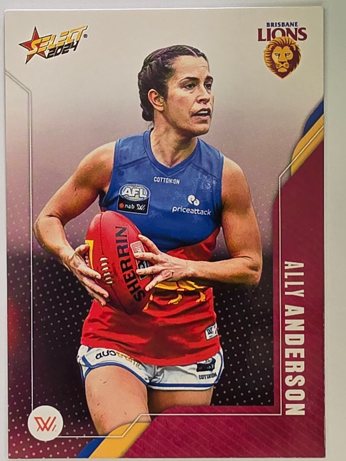 AFL 2024 Footy Stars | Base Card #184 | A. ANDERSON | Brisbane Lions AFLW