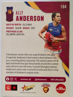 AFL 2024 Footy Stars | Base Card #184 | A. ANDERSON | Brisbane Lions AFLW