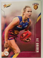 AFL 2024 Footy Stars | Base Card #185 | N. GRIDER | Brisbane Lions AFLW