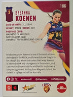 AFL 2024 Footy Stars | Base Card #186 | B. KOENEN | Brisbane Lions AFLW