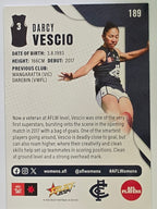 AFL 2024 Footy Stars | Base Card #189 | D. VESCIO | Carlton AFLW