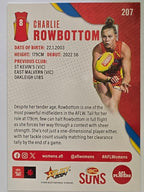 AFL 2024 Footy Stars | Base Card #207 | C. ROWBOTTOM | Gold Coast Suns AFLW