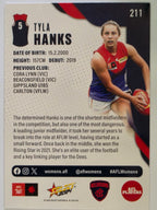 AFL 2024 Footy Stars | Base Card #211 | T. HANKS | Melbourne AFLW