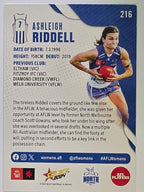 AFL 2024 Footy Stars | Base Card #216 | A. RIDDELL | North Melbourne AFLW