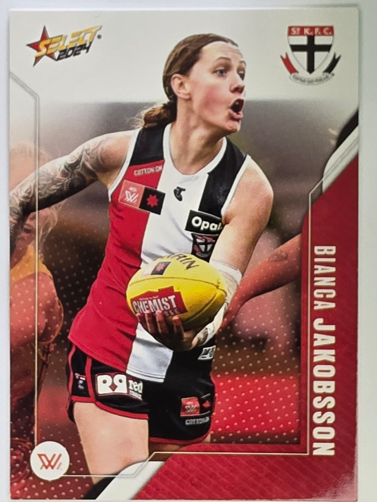 AFL 2024 Footy Stars | Base Card #223 | B. JAKOBSSON | St Kilda AFLW