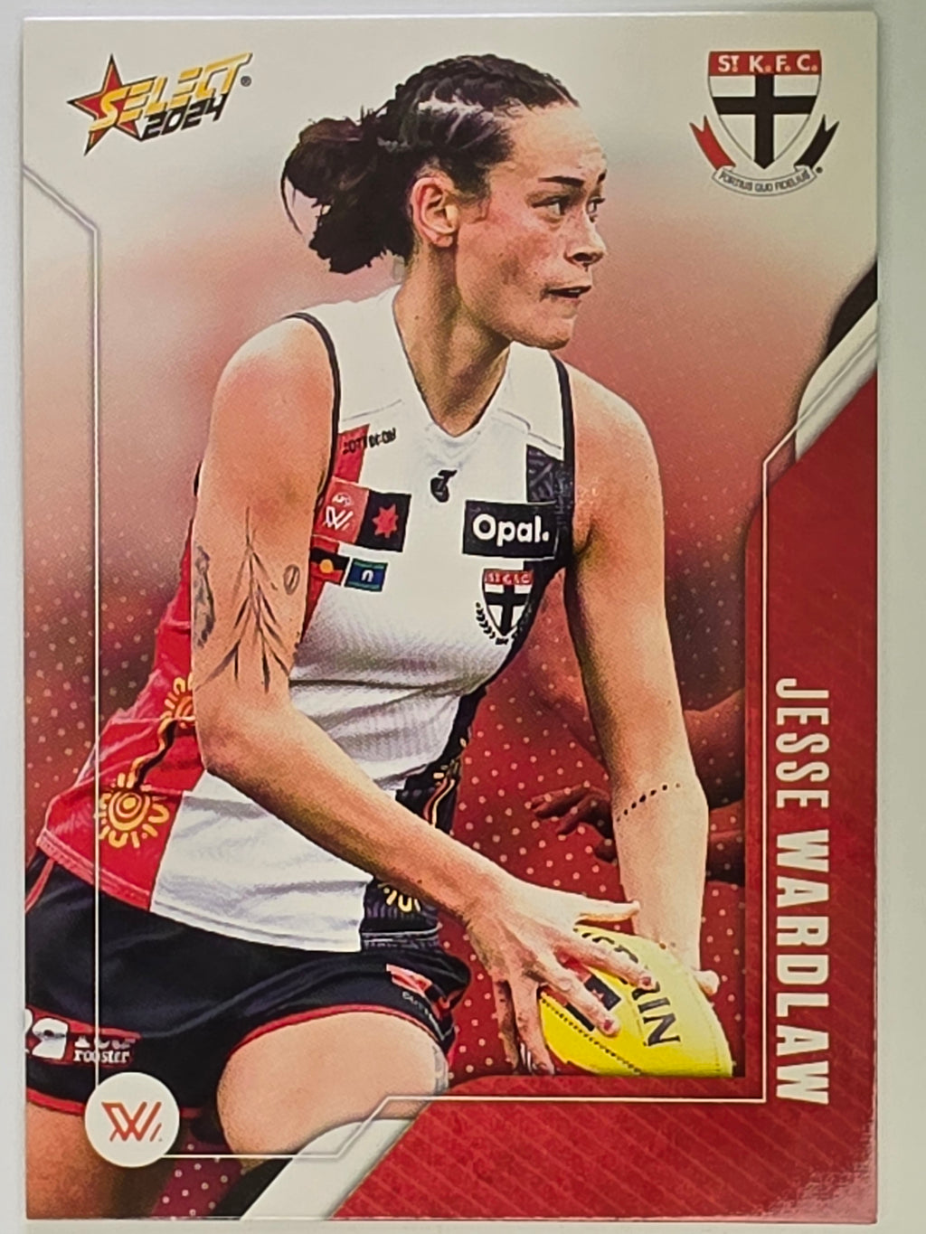 AFL 2024 Footy Stars | Base Card #225 | J. WARDLAW | St Kilda AFLW