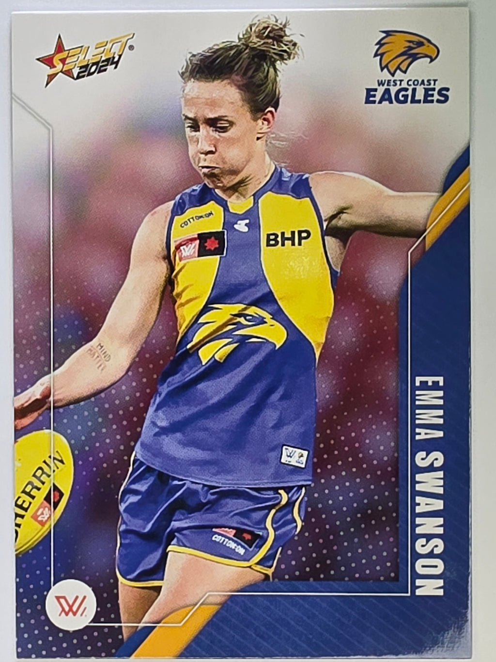 AFL 2024 Footy Stars | Base Card #231 | E. SWANSON | West Coast Eagles AFLW