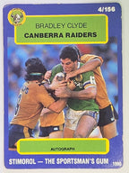 NRL 1990 Stimorol | Base Card #004 | Bradley Clyde | Canberra Raiders