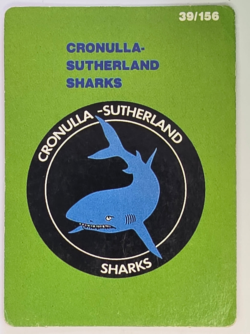NRL 1990 Stimorol | Base Card #039 | Cronulla Sutherland Sharks Logo