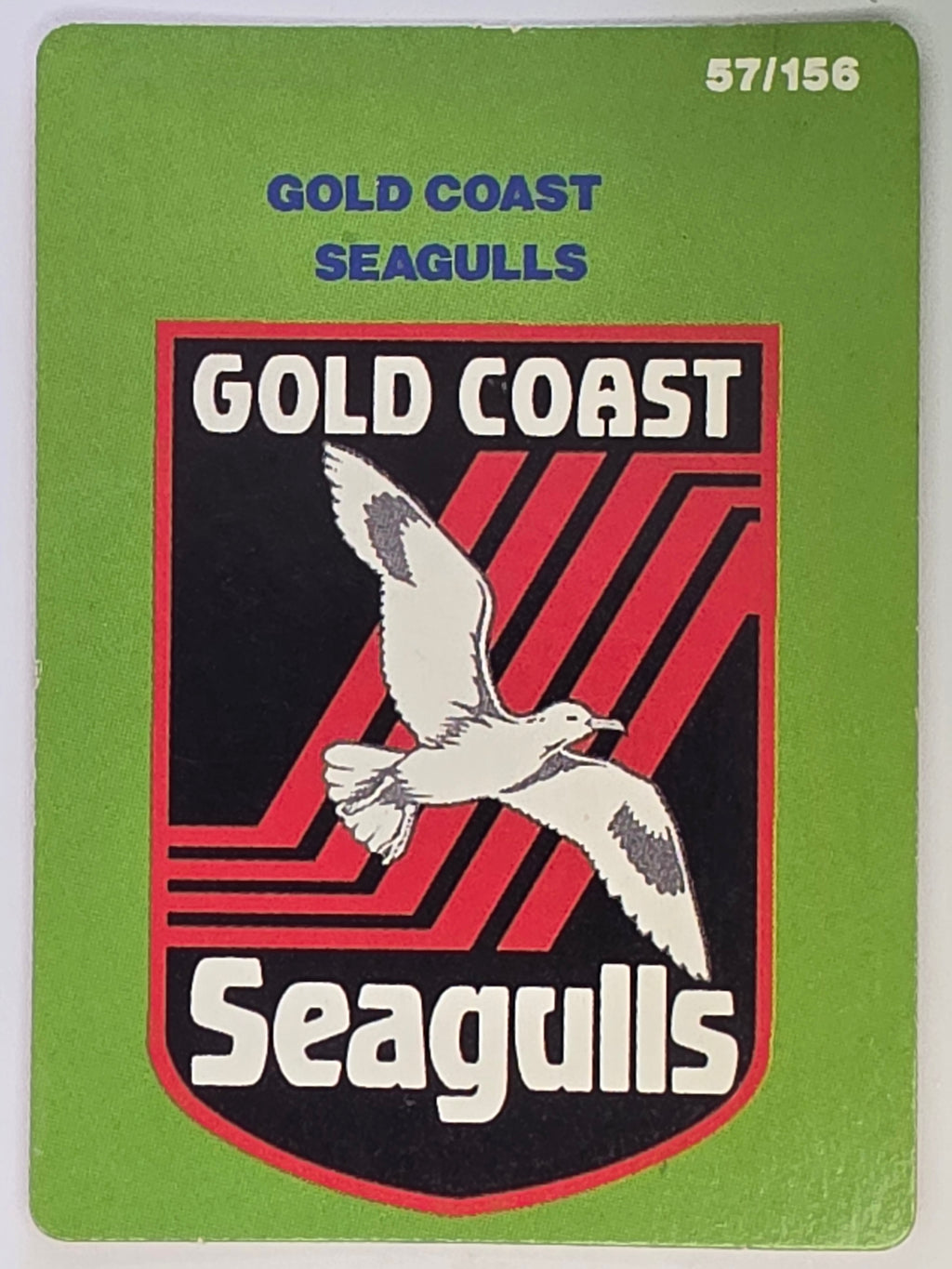 NRL 1990 Stimorol | Base Card #057 | Gold Coast Seagulls Logo