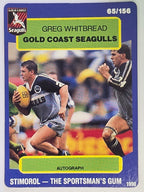 NRL 1990 Stimorol | Base Card #065 | Greg Whitbread | Gold Coast Seagulls