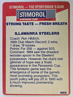 NRL 1990 Stimorol | Base Card #066 | Illawarra Steelers Logo