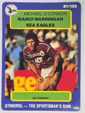 NRL 1990 Stimorol | Base Card #081 | Michael O'Connor | Manly Warringah Sea Eagles