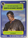 NRL 1990 Stimorol | Base Card #101 | Peter McPhail | North Sydney Bears