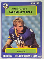 NRL 1990 Stimorol | Base Card #104 | Mark Barnes | Parramatta Eels