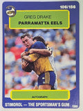 NRL 1990 Stimorol | Base Card #106 | Greg Drake | Parramatta Eels