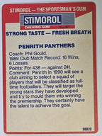 NRL 1990 Stimorol | Base Card #112 | Penrith Panthers Logo
