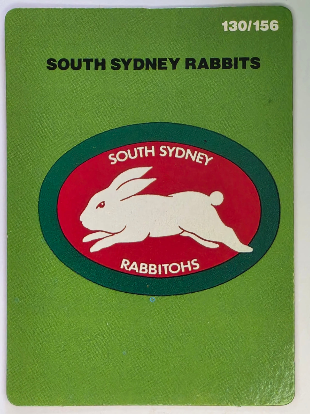 NRL 1990 Stimorol | Base Card #130 | South Sydney Rabbitohs Logo