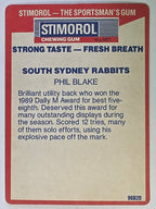 NRL 1990 Stimorol | Base Card #131 | Phil Blake | South Sydney Rabbitohs