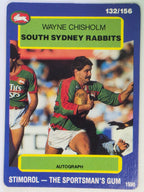 NRL 1990 Stimorol | Base Card #132 | Wayne Chisholm | South Sydney Rabbitohs