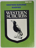 NRL 1990 Stimorol | Base Card #140 | Western Suburbs Magpies Logo