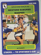 NRL 1990 Stimorol | Base Card #145 | Graham Mackay | Western Suburbs Magpies